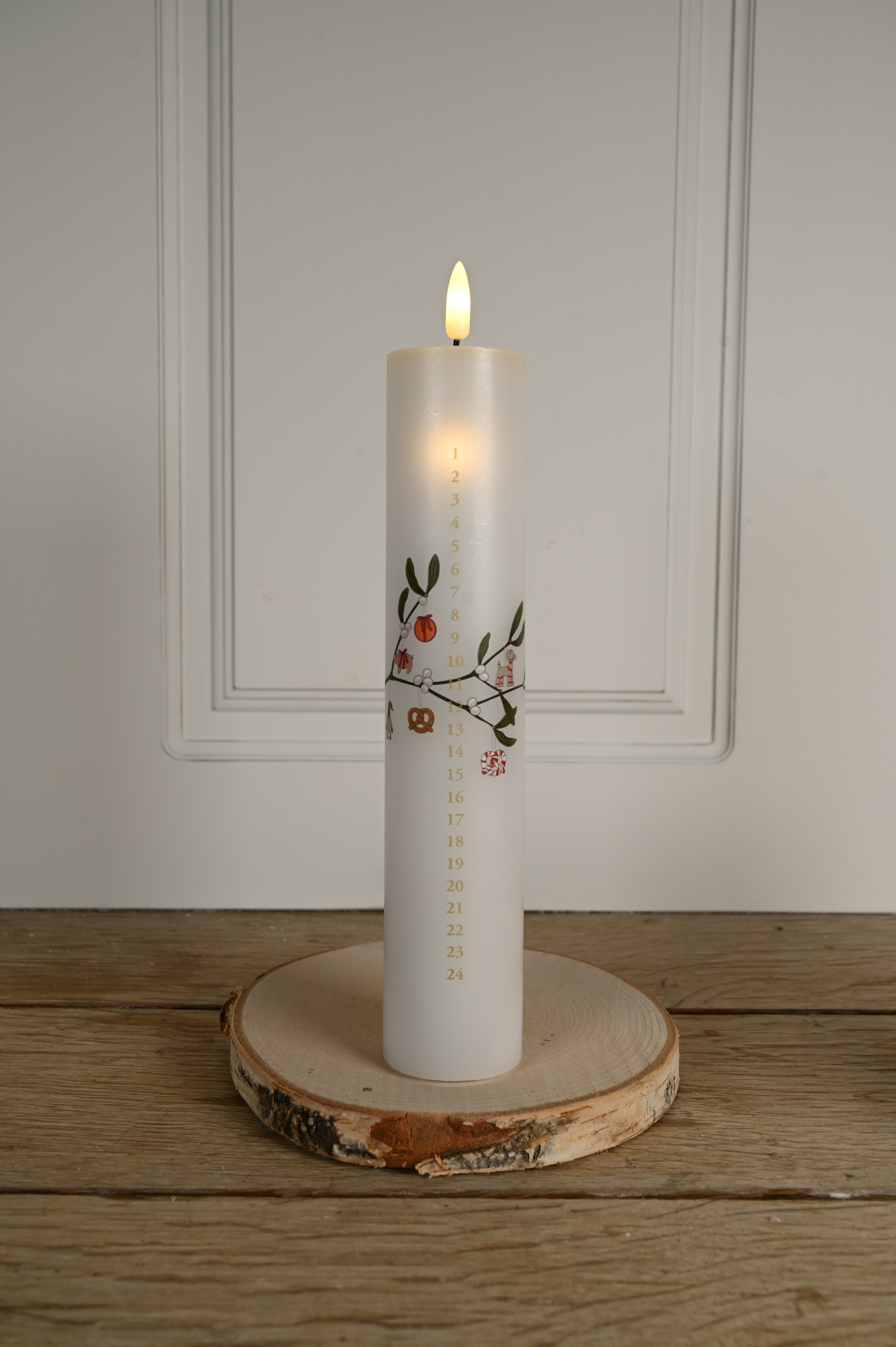 Kalenderlys, LED - hvid